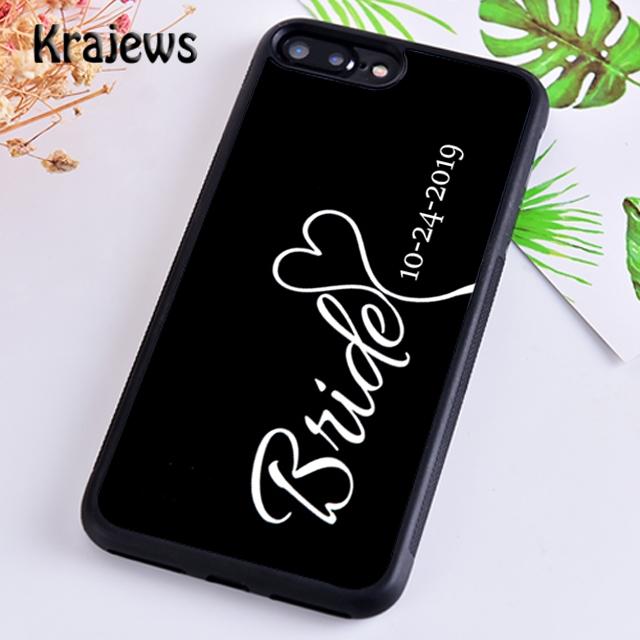 

Персонализированный чехол Krajews для телефона с надписью «Mrs To Be Bride» для iPhone 14 5 6s 7 8 plus XR XS 11 12 13 pro max Samsung S21 S22ultra Samsung S22ultra