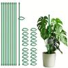 10set Plant Support Piles Plant Climbing Support Frame Green Plant Support Rods For Potted Tomatoes Peonies Lilies Roses