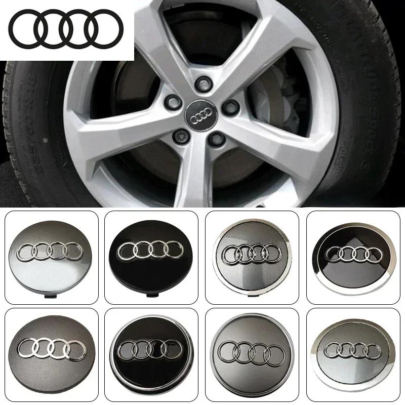 Hub Caps Hot For qaz24 4P 60/61/68/69mm For qaz24 Alloy Wheel Centre Caps Hubs Dust Covers qaz24 A3 8L 8P A4 B5 B6 B7 A6 C5