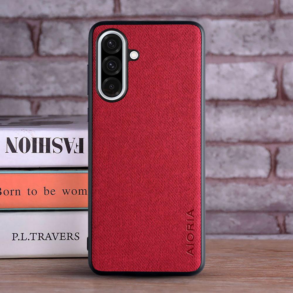 Case for Samsung for Galaxy A56 A36 A26 A16 5G A06 Master Hard Textile Leather Fashion Phone Cover for samsung for Galaxy A56