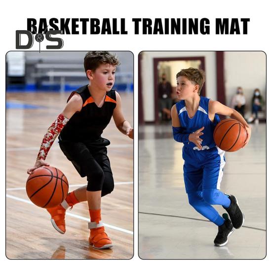 Basketball Training Mat for Kids Improve Dribbling Skills Non-Slip Surface Mat Foldable Anti-Slip Sport Mat Ball Control Dribble Practice Mat