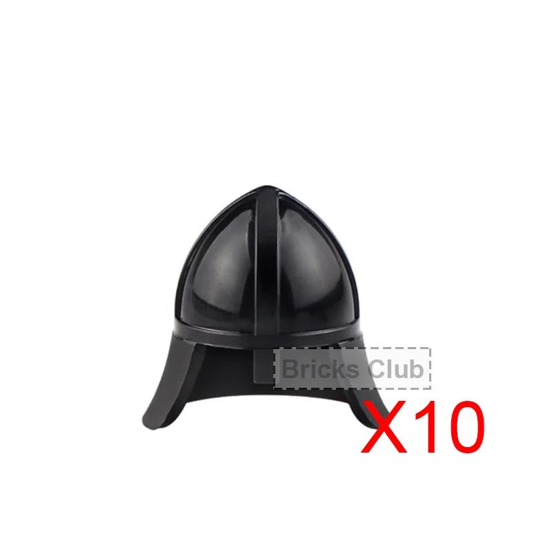 Middle Roman Knight Dwarf Helmet Feather Accessories Building Blocks Medieval Green Dragon Blue Lion Crusader Lord Shield MOC