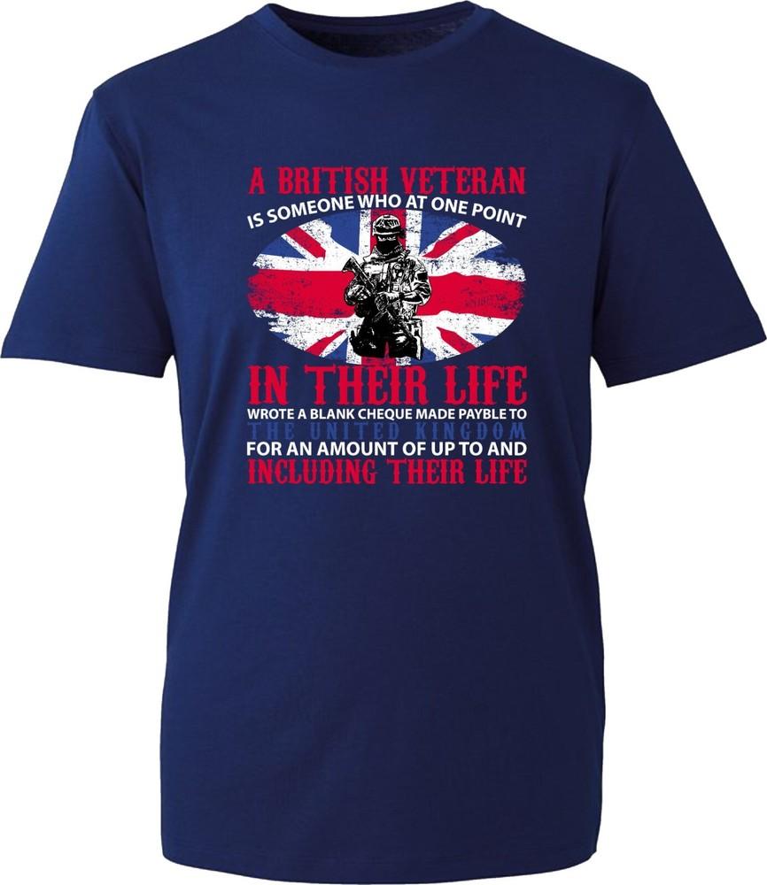 British Veteran Tshirt Dday Tshirt Uk Flag Tshirt Remembrance Day T Shirt S