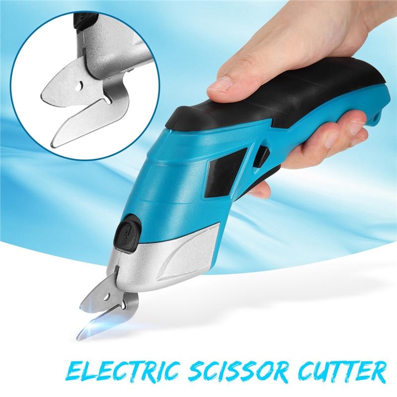 4V Portable Electric Scissor Auto Cutter Cordless Tailors Scissors Rechargeable 1PC For Cutting Garment Fabric