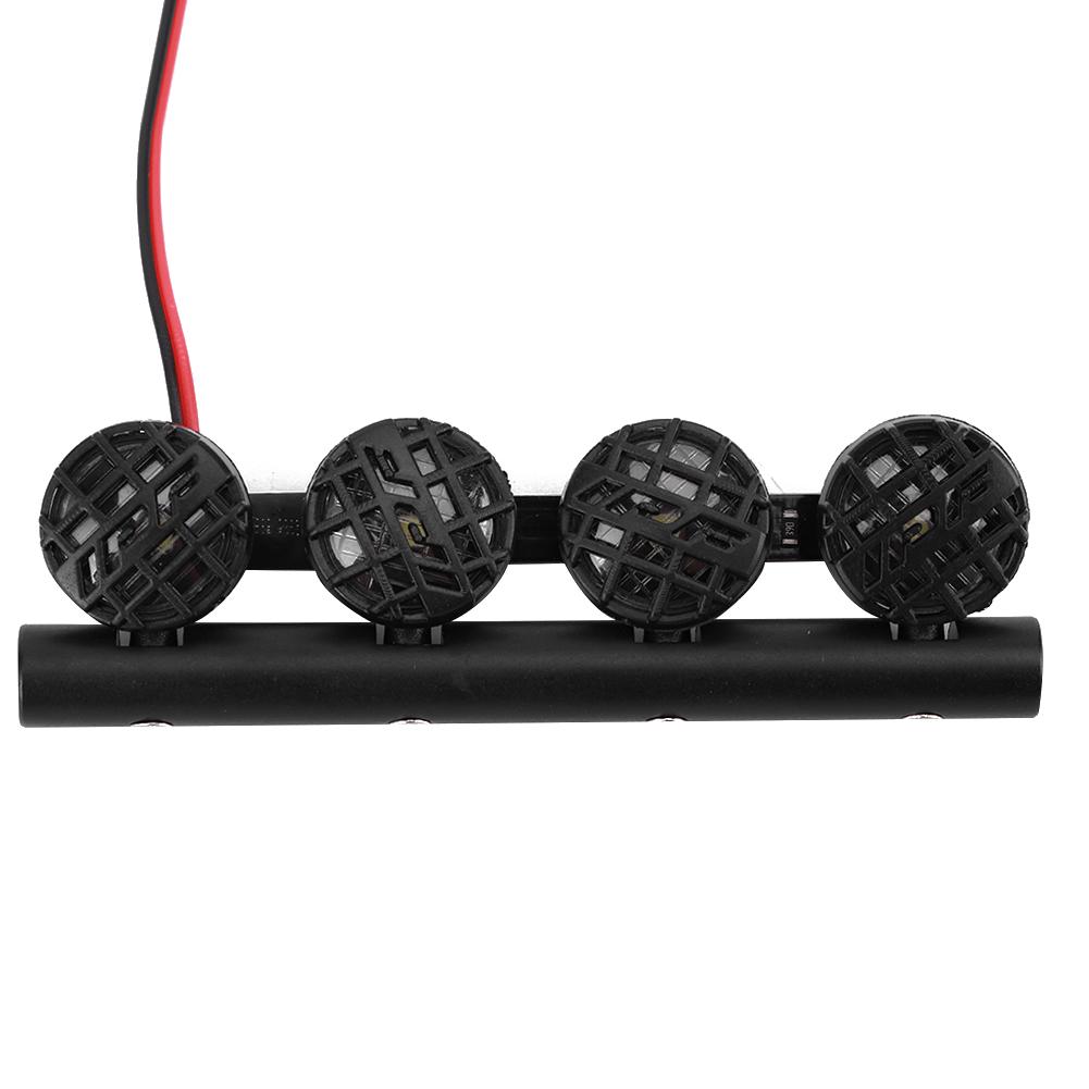 LED Roof Lamp DIY Luggage Rack Lamp Spotlight Accessory Fit for TRX4  SCX10 1 10 RC Car Crawler4LED