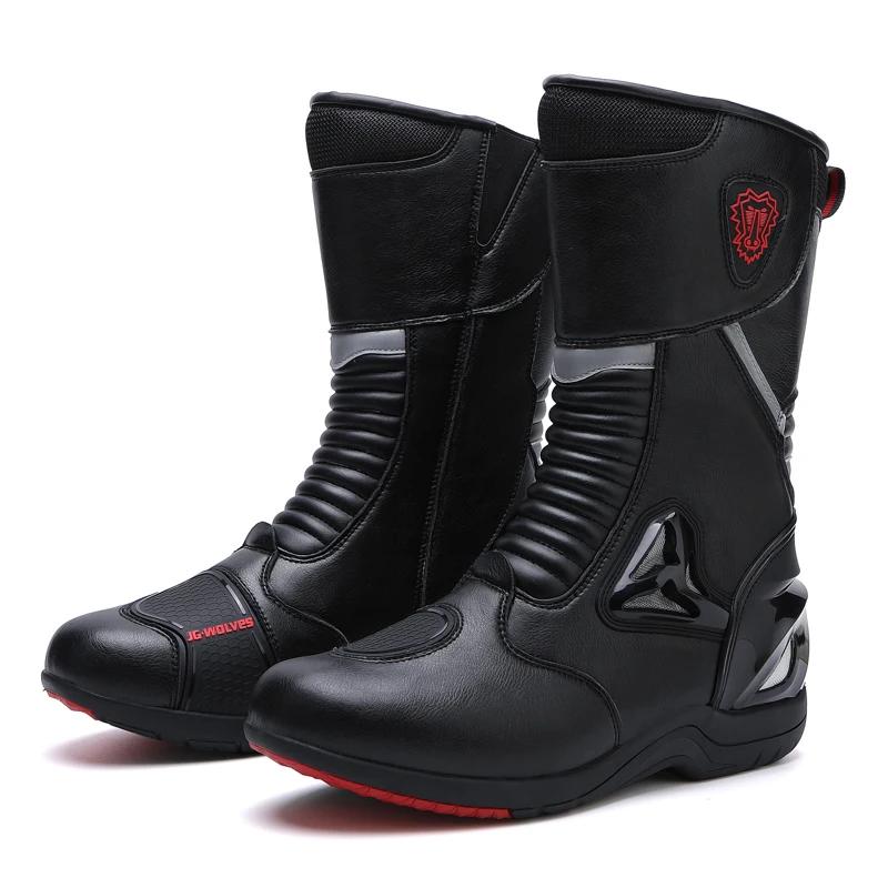 Professional Motocross Mid-Calf Long High Ankle Off-Road Racing Moto Rider Protective Shoes Men Woman Motorcycle Boots