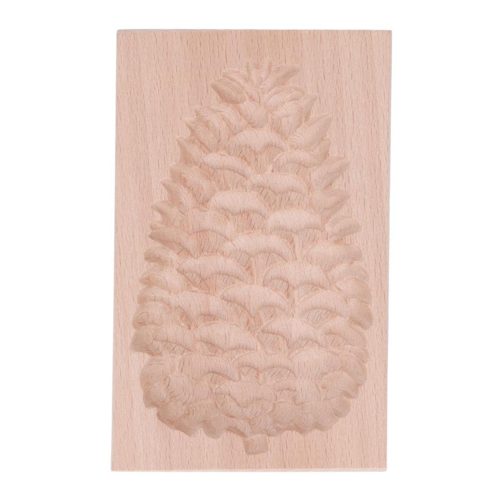 Natural Beech Wood Wooden Cookie Mold Squirrel Windmill Bunny Pinecone Bee Rounded Edges Cookie Cutter Deep Embossing