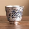 Silver-inlaid Dragon-patterned Tea Cup Homeware Ceramic Tea-drinking Vessel Chinese-style Premium Gongfu Tea Set