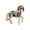 Dainty Enamel Horse Pin With Rhinestones Elegant Animal Lapel Accessory For Parties Event Daily Accessories