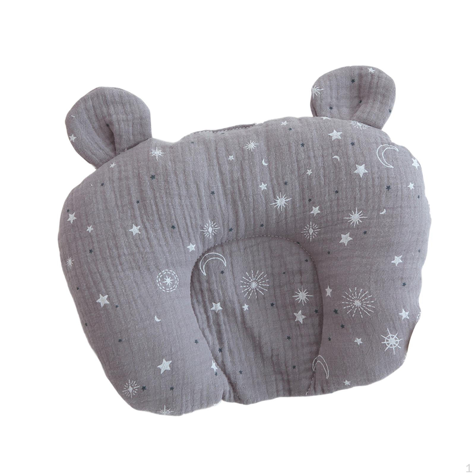 

Подушка для новорожденных Портативная Формирующая голову Мультяшная Удобная Поддержка шеи медведь star and moon
