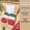 3pcs Woven Hand-Woven Cotton Rope Tapestry Christmas Tree Hanging DIY Kit Christmas Craft Gift Kit Very Suitable For Family Friends Holiday Gift