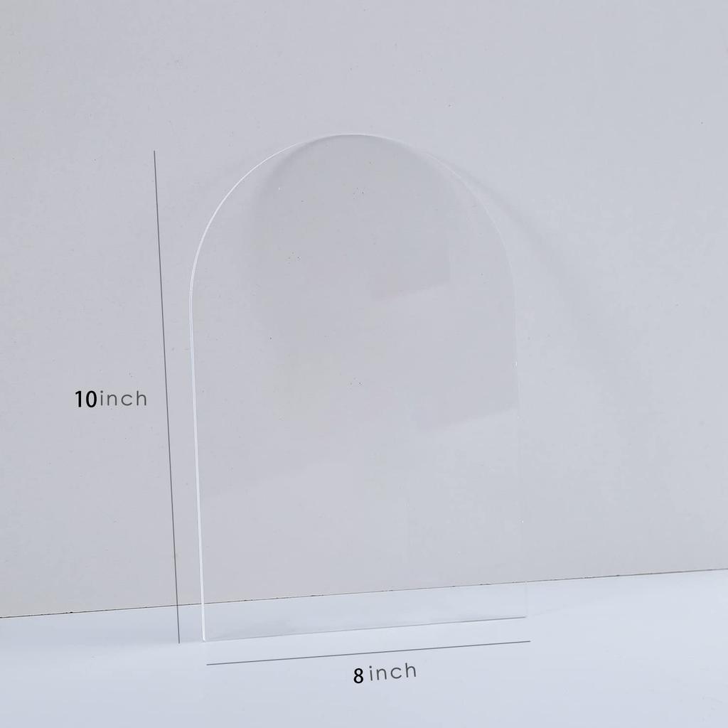 Acrylic Table Sign for Wedding Place Card for Blank Arch Seat Card Party Decoration DIY Table Number Guest Name Tag Custom Size