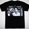 Herren T-Shirt HEISS NEU Simple Minds Tour 2025 SCHWARZes T-Shirt Unisex Oversize T-Shirts Modemarke Sommer Lässig Tägliches Tee