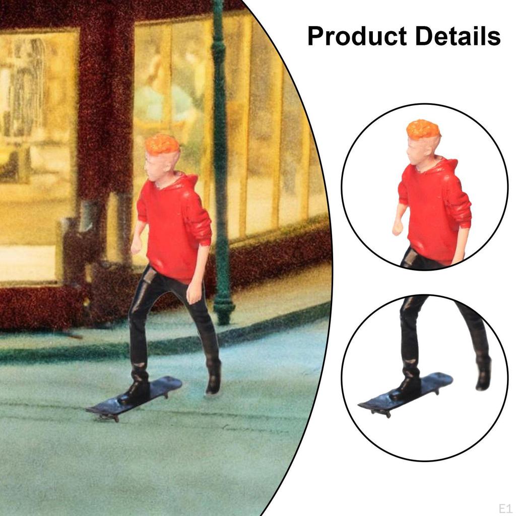 1/64 Diorama Figure People Model Collection Miniature Scene for Dollhouse Accessory