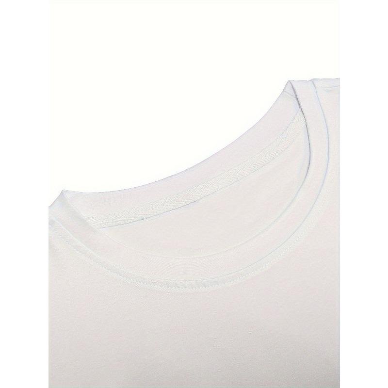 European Size Stylish Plus Size Men's Fashion Tee - Casual Short Sleeve Crew Neck Shirt for Street Style Enthusiasts - Comfortable, Breathable