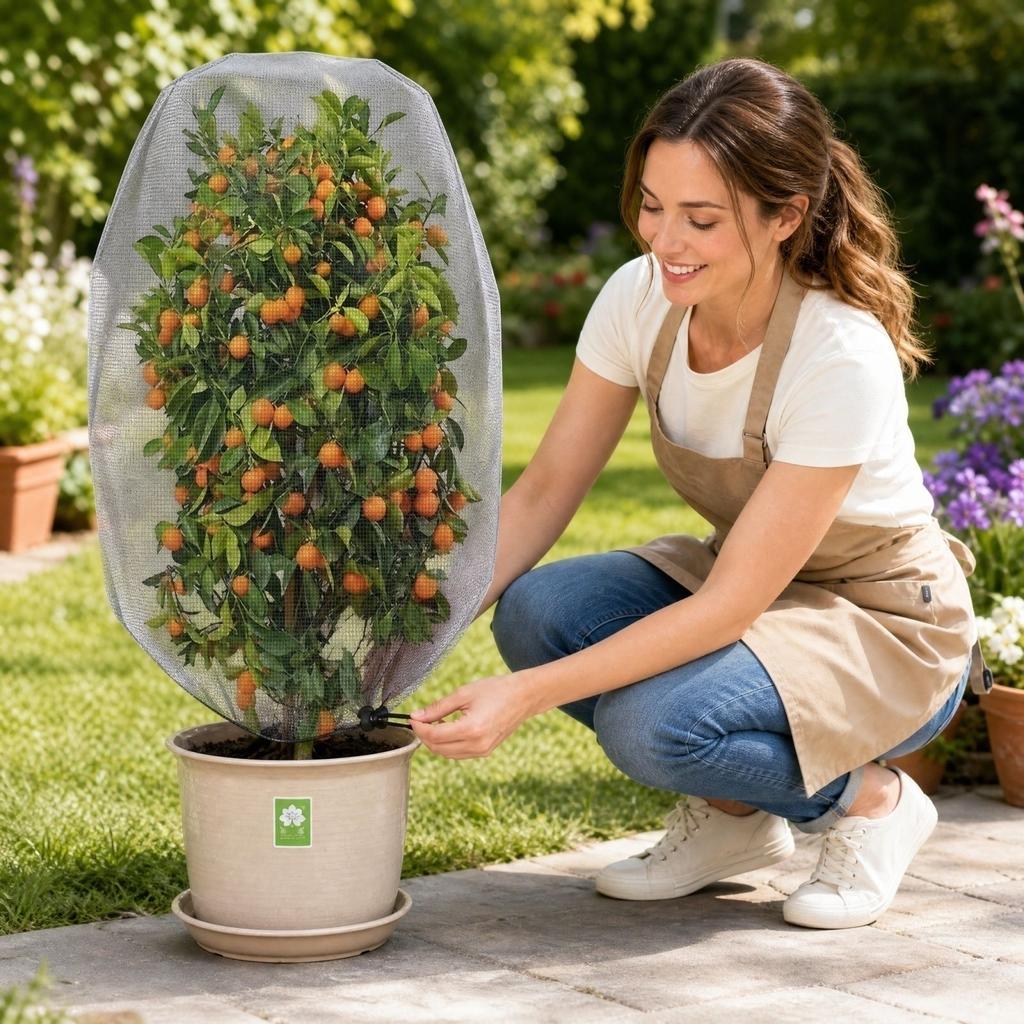 Pflanzenabdeckung - Netzgewebe für Garten Gemüse und Blumen - Wiederverwendbare Barriere für Außenpflanzen