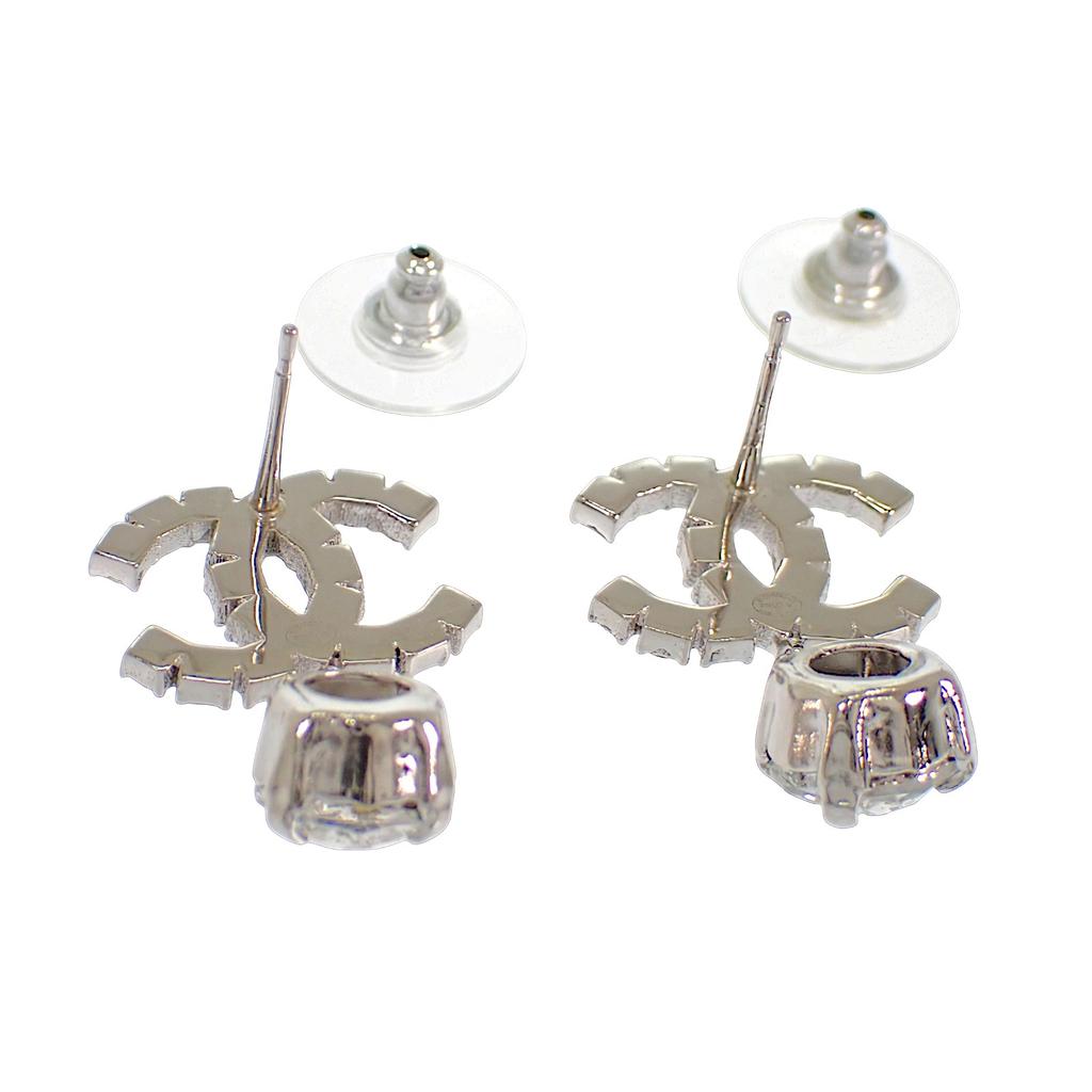 CHANEL  Pierce metal/crystal Women