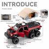 LLC3 1:24 Ford Raptor F150 Camping RV Off Road Pickup Truck Alloy Metal Diecast Model Car Sound & Light Toys Gifts For Kids C336