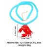 Childishness Crab Beaded Pendant Necklace Handmade Ocean Style Neck Chain Crab Necklace  Girls