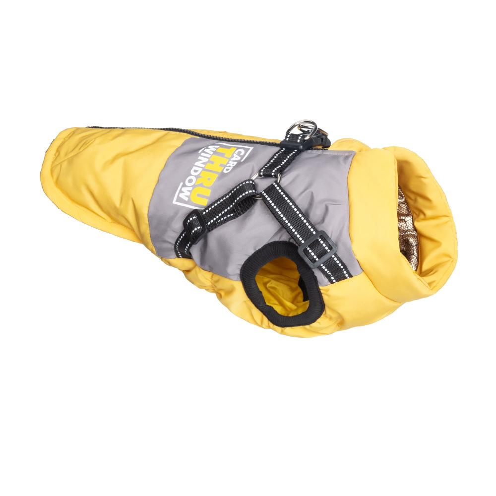 

The new graphene warm autumn and winter dog clothes can be traced, color matching, breathable and strong reflective dog cotton clothes at night S