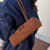 French Niche Retro Underarm Baguette Bag Women's New Suede Versatile Commuter Bag Fashionable Shoulder Handbag