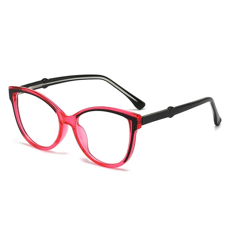 New Anti-Blue Light Glasses For Women Pc Core Legs Fashion Retro Plate Color Flat Mirror Can Be Equipped With Mirror 5702