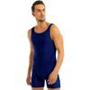 Herren-Bodysuit, ärmellos, dehnbar, einteilig, für Sport und Fitnessstudio, für Tanz, Gymnastik, Ganzanzug