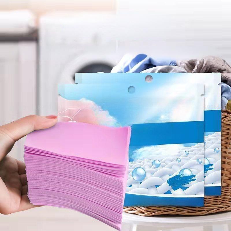 

60 шт Пральний порошок Нано Ультраконцентрований Пральний засіб М які Таблетки прального порошку Засоби для чищення Приладдя для пральної машини рожевий