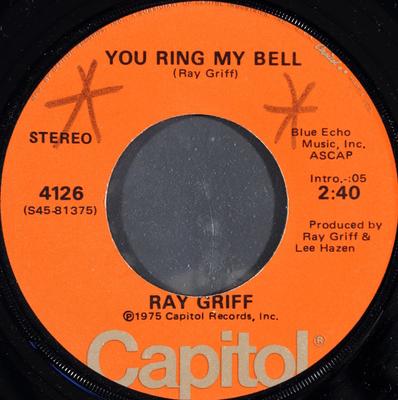 7inch Record RAY GRIFF  You Ring My Bell 4126 CAPITOL 1975 US CountryFolk Used