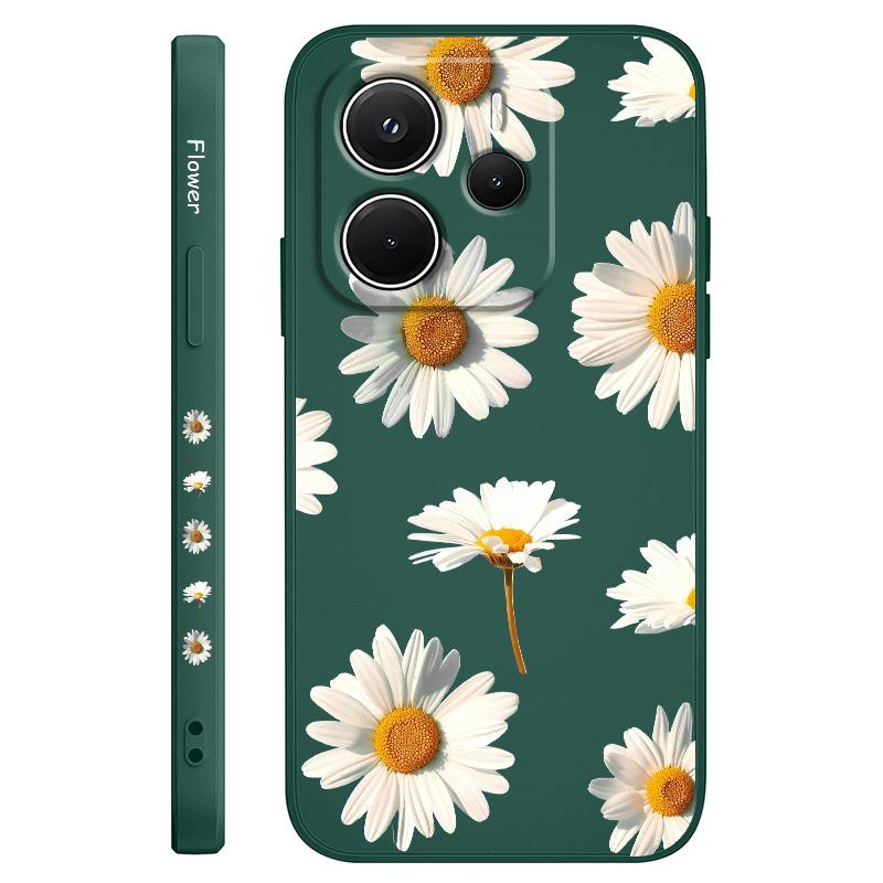 Gilded Sunflowers Phone Case For Xiaomi Redmi Note 14 13 12 12S 11 11S 10 10S 9 9S 14C Pro Plus 4G 5G Liquid Silicone Cover