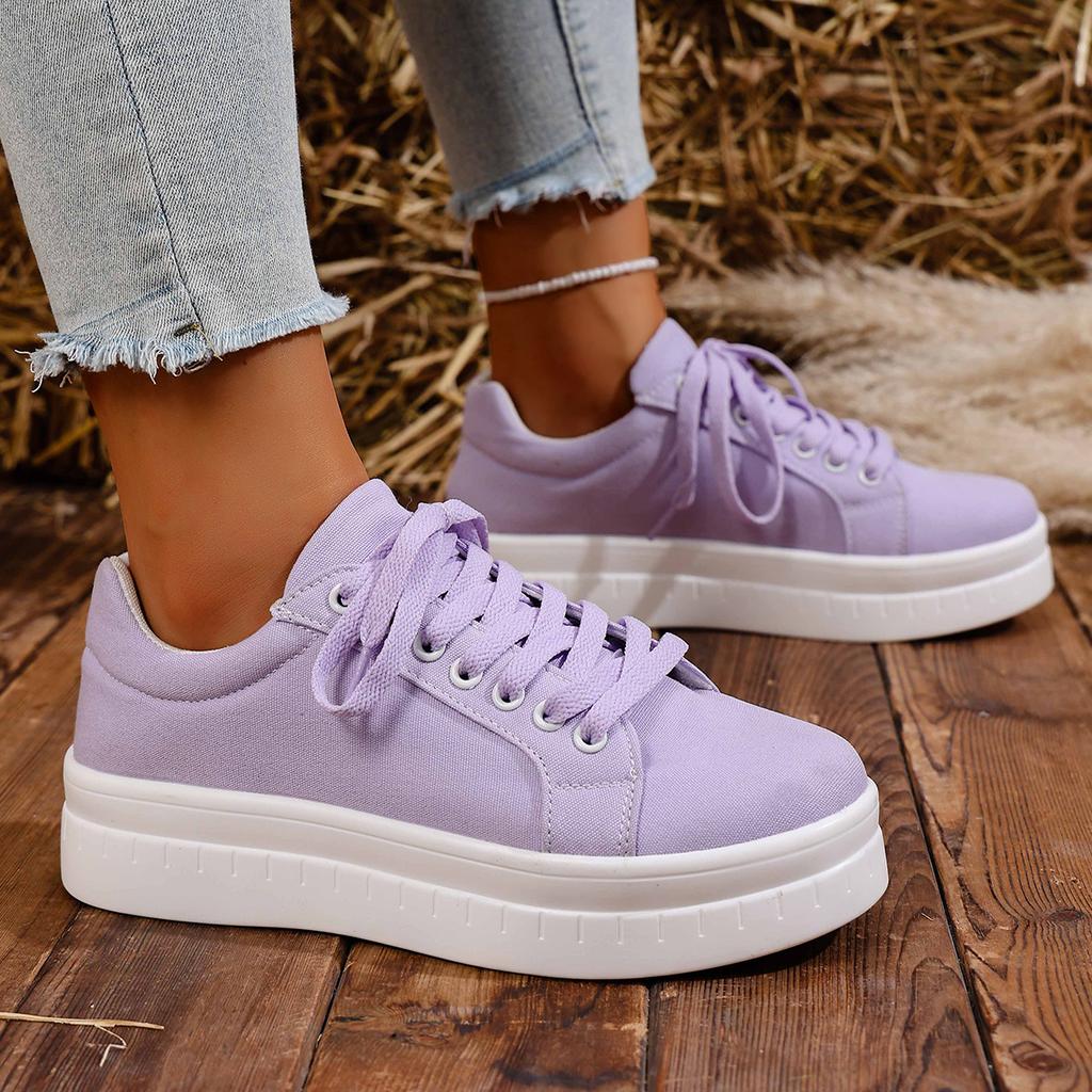 Women Sneakers 2025 New Fashion Casual Shoes Femme Summer Designer Sneakers Women Lace Up Platform Tennis Sport Shoes Female