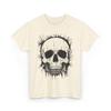 Creepy Skull Tree Shirt Haunted Forestcore Gothic Woodland Art Tee Horror Woodcut Illustration T-shirt Men Clothing