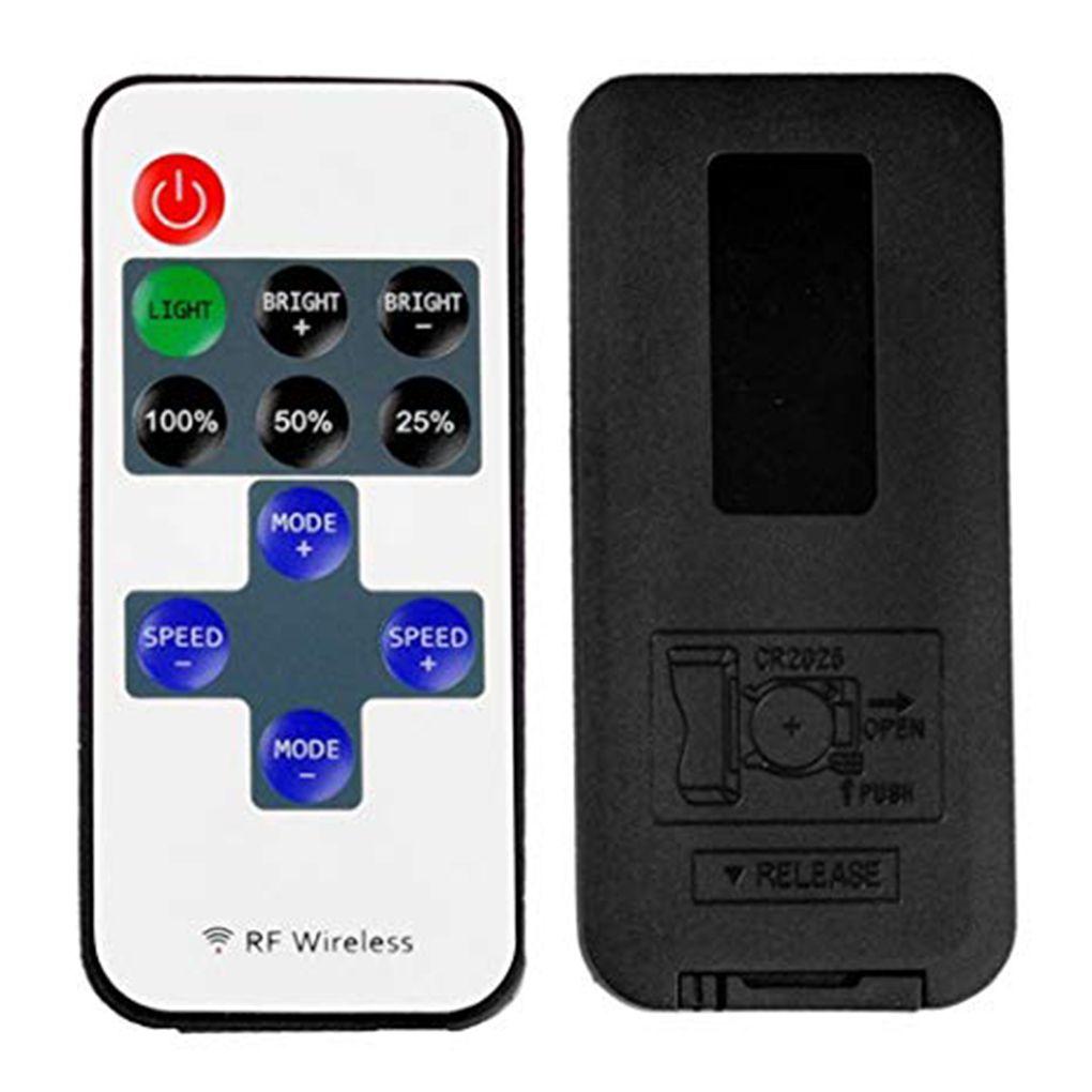 11 Key RF Remote Controller, DC 5-24V Mini Dimmer Switch Wireless RF Remote Control Single Color LED Strip Light for 3528 5050 LED Strip