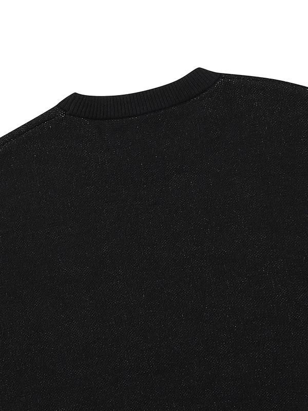 BBC EARTH Slogan Animal Sweater_Black