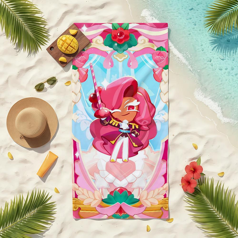 Game C-Cookie cartoon Run K-KingdomS Towel Soft Pool Gift For Travel Gym Shower Camping Quick Dry Sports Beach Towels