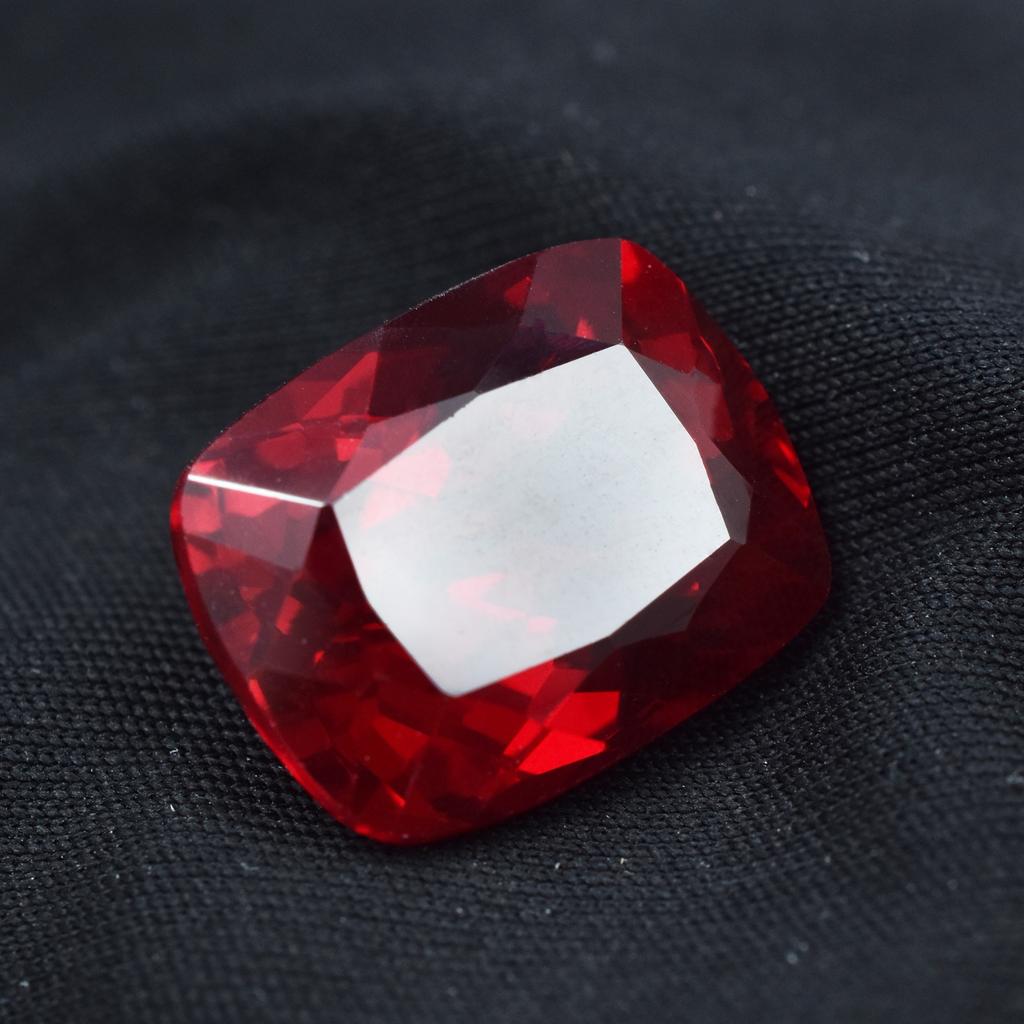 24.00 Ct Red Ruby Natural Unique Cushion Cut Loose Gemstone   For Ring