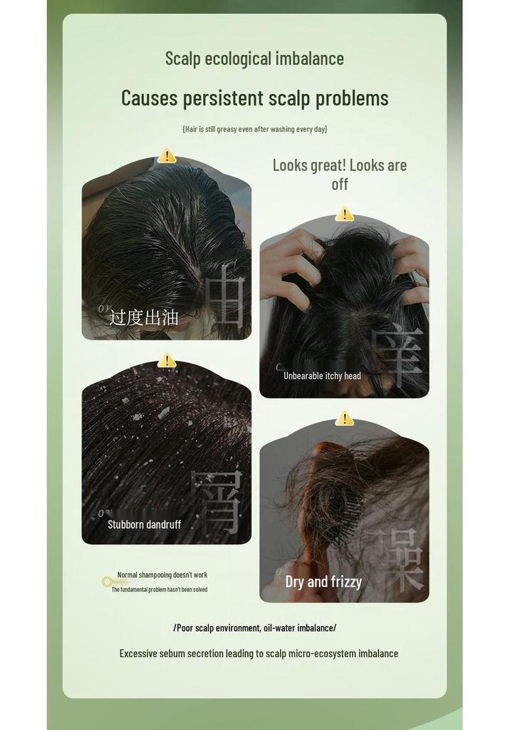 Gaoteya Silicone-Free Anti-Dandruff Shampoo with Long-Lasting Fragrance for Soft, Bouncy Hair