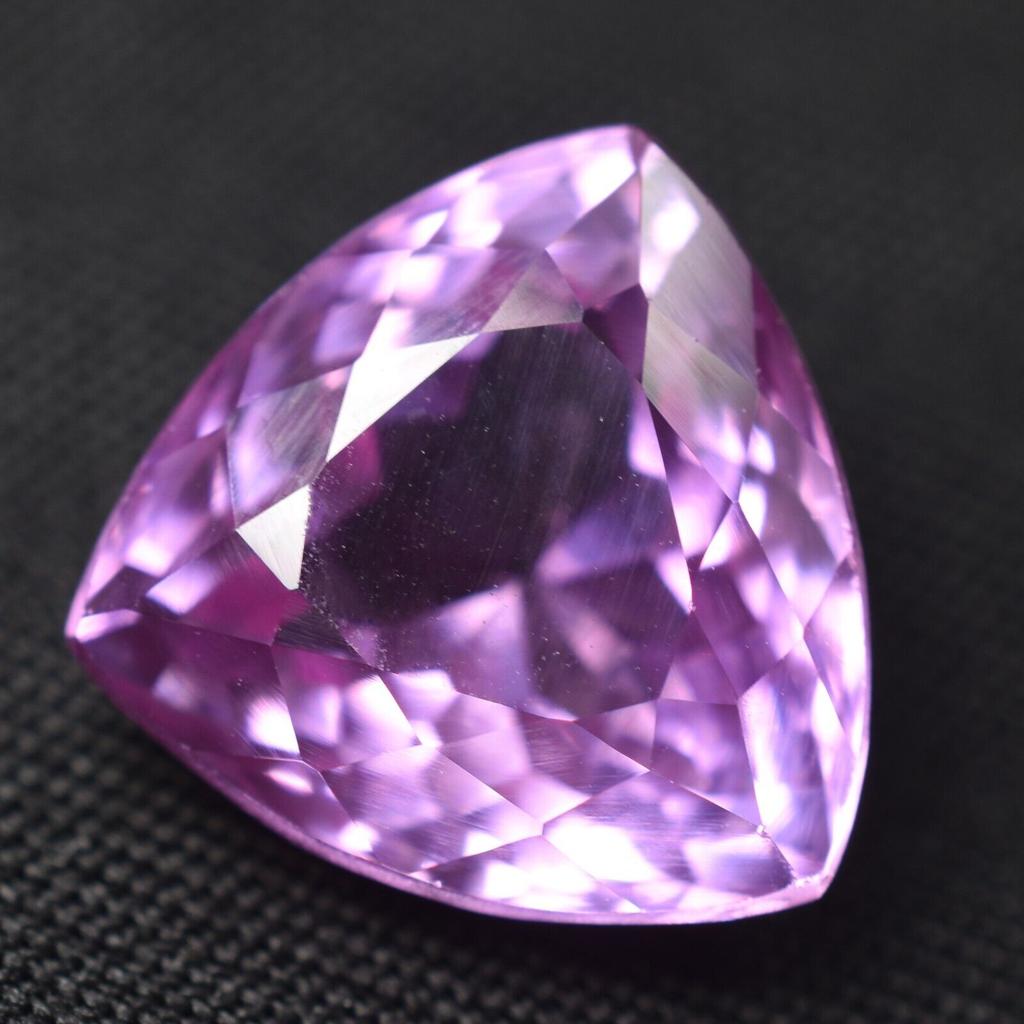 Beautiful 10.85 Ct A+ NATURAL Pink Sapphire TRILLION CUT Gemstone CERTIFIED