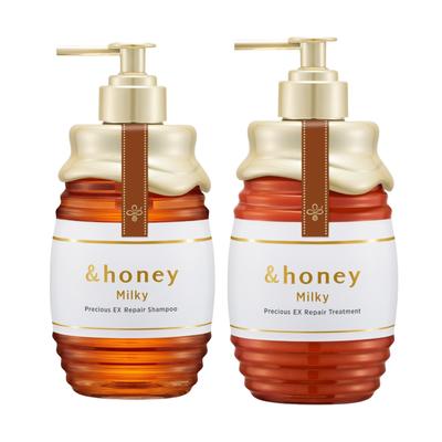 &honey Milky Precious EX Repair Shampoo & Treatment Pair Set Creamy Version Up 500ml | Gift Set