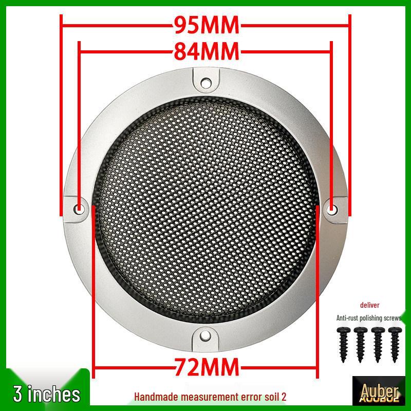 Metal Mesh Speaker Grille Dust Cover for Car Speakers (2" to 10")