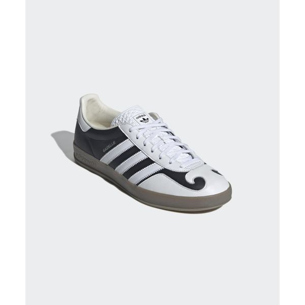 adidas Gazelle Indoor Gatsin Paketi - Siyah Beyaz Unisex Spor Ayakkabı Bulut Beyazı Kirli Beyaz Mat Gümüş IH9989