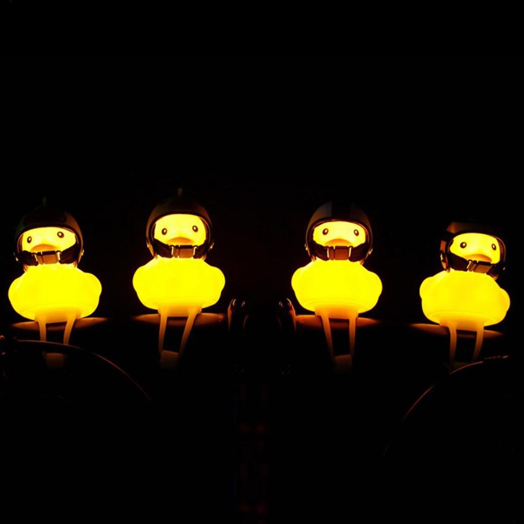 Duck Bike Captain Car Air Vent Decoration LED Rubber Duck Car Decoration | Rubber