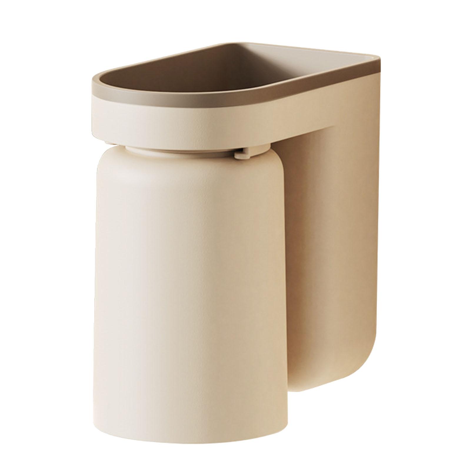 

Настенный держатель для зубных щеток Многофункциональный подвесной держатель для зубных щеток без отверстий Стойка для хранения бежевый