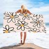 Colorful Striped Palm Tree Beach Towel Polyester Quick Dry Sand Free Bath Towel Tropical Hawaiian Blanket for Summer Seaside