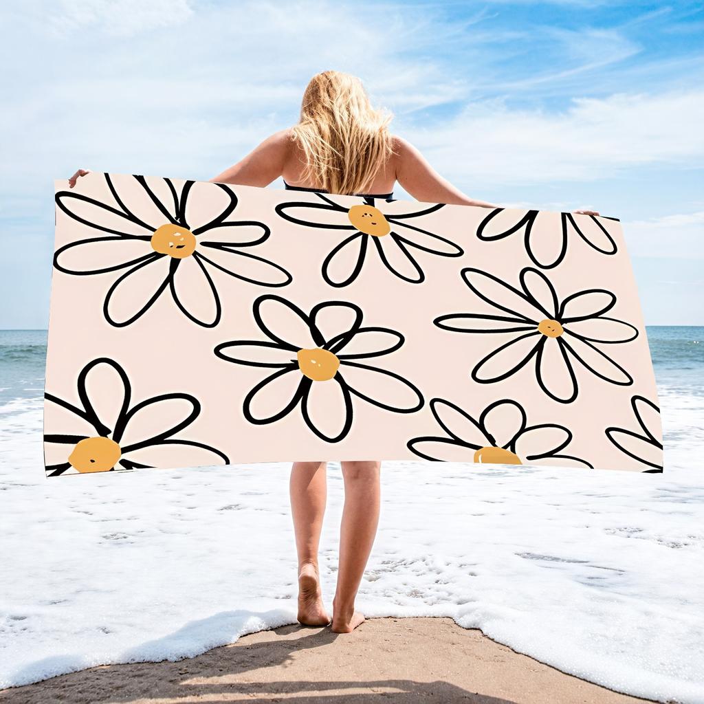 Colorful Striped Palm Tree Beach Towel Polyester Quick Dry Sand Free Bath Towel Tropical Hawaiian Blanket for Summer Seaside
