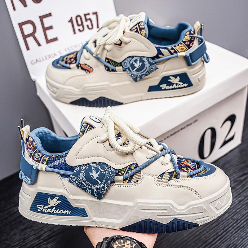National Men's Shoes New Autumn and Winter Breathable Versatile Platform Casual Board Shoes Men's Fashion Sports Shoes