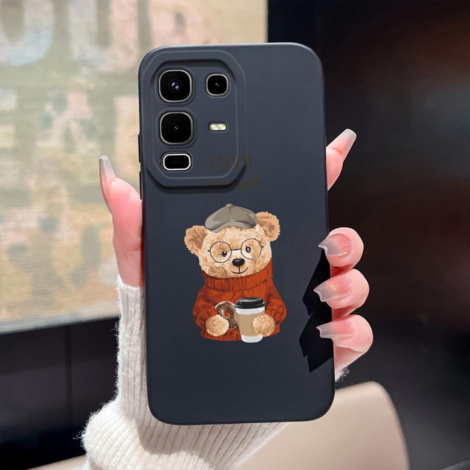 Case For Infinix Note 50 Pro Plus 50x 50s 4G 5G Cute Dinosaur Cartoon Design Shockproof Soft Silicone Bumper Back Cover Fundas