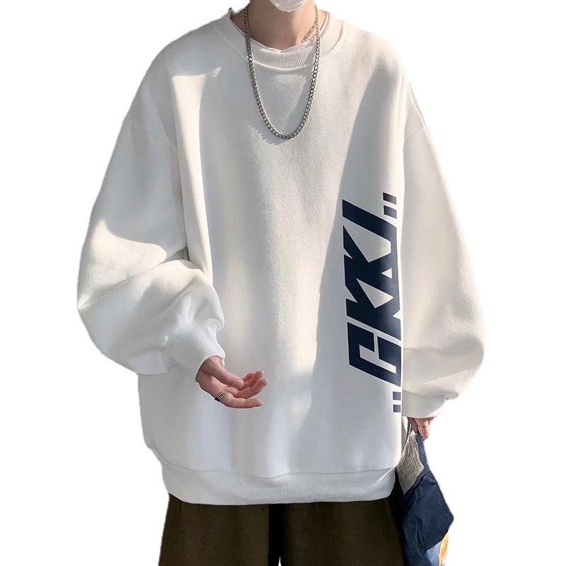 Sweater plus fat plus size men's clothing spring and autumn fashion 2025 new fat man 150kg crew neck long-sleeved t-shirt