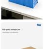 Blue COSCO Shipping Container Pen Holder Model Ornament - Simulated Storage Box Shipping Company Gift