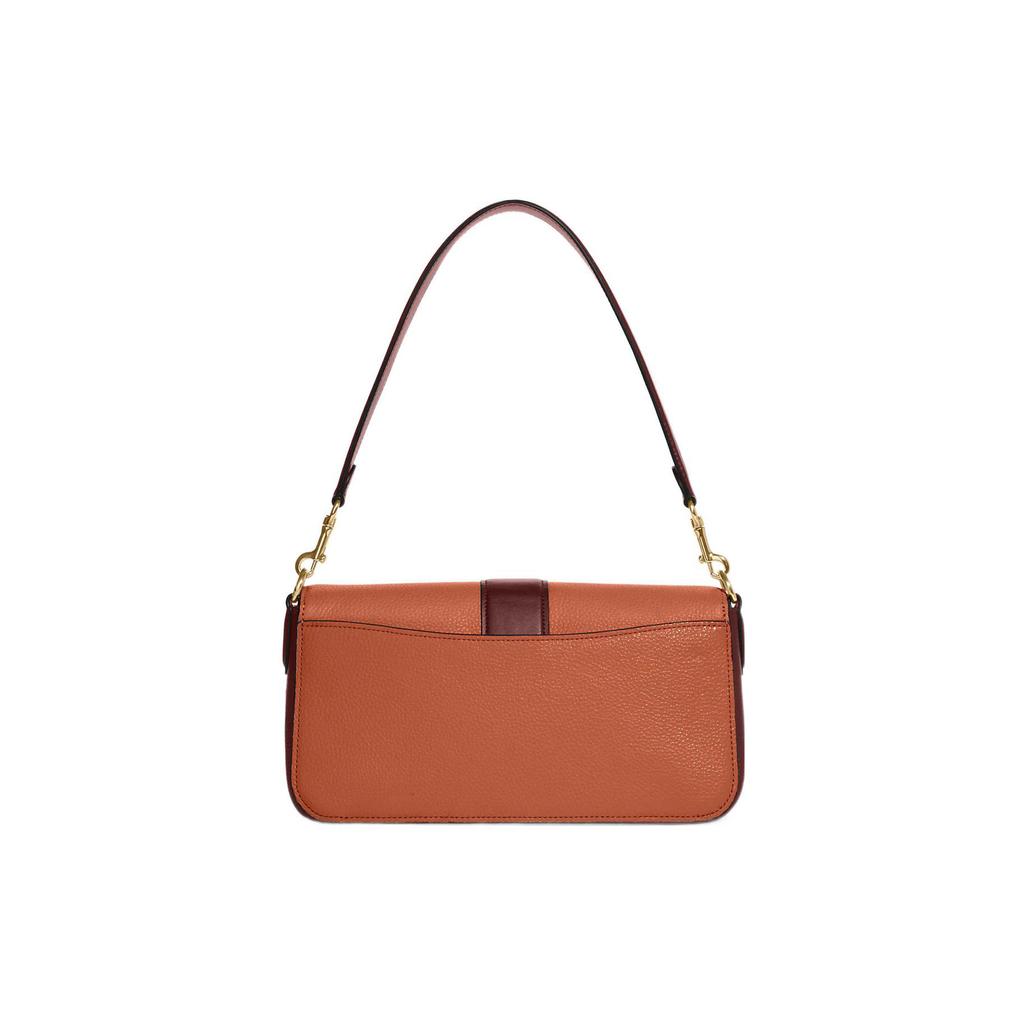 New COACH Georgie Refined Pebbled Leather With Smooth Leather Accents Crossbody Bag Shoulder Bag Women's Sunset Red CA211-IMURE